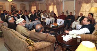 Nawaz says no threat to the system, democracy